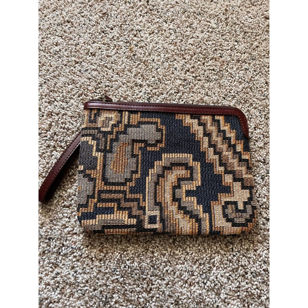 Patricia Nash Aztec Tribal Multicolor Wristlet